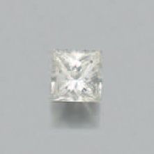 null BAGUE solitaire en platine (950 millièmes) serti d'un diamant rectangulaire...