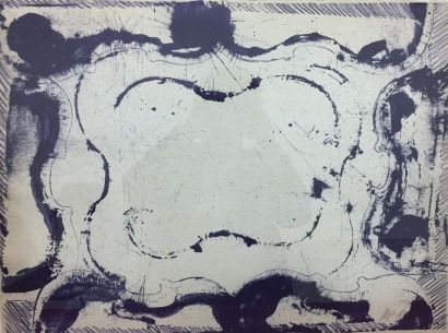ARMAN (1928-2005) Violon cadre violet
Lithographie en couleur sur papier, Signée...