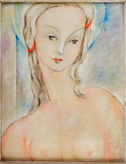 Irène LAGUT (1893-1994) Modèle nu en buste
Huile sur toile
35x27cm