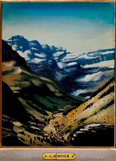 Georges ROHNER (1913-2000) Route des Pyrénées
Huile sur panneau d'isorel, signée...