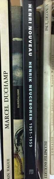 null Lot de 5 volumes
Marcel DUCHAMP/Le surréalisme/Henri NOUVEAU (x2)/Paul DELV...
