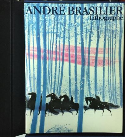 André BRASILIER 
Lithographie, livre en emboitage