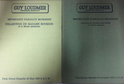 Guy Loudmer, 2 catalogues de ventes Paris...