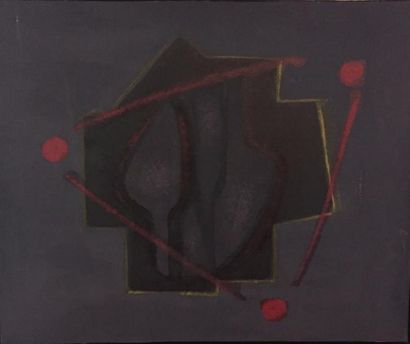 Jean PIAUBERT (1900-2002) 
CRÉATION DU MONDE N° 6
Huile sur toile, 1960
81x100cm
Provenance:...