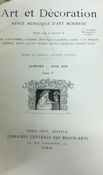 null Art et décoration
Revue mensuelle d'art moderne. Emile Levy Editeur, Librairie...