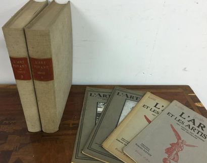 null L'Art Vivant
Année 1930 reliée en 2 volumes
Et 4 fascicules de l'Art et les...