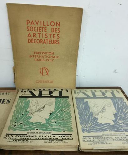 null 5 Revues:
Pavillon Société des artistes décorateurs 1937//2vol Feuillets d'art...