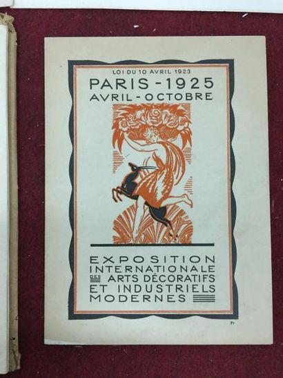 null Paris 1925. Exposition Internationale des Arts décoratifs et industriels modernes....