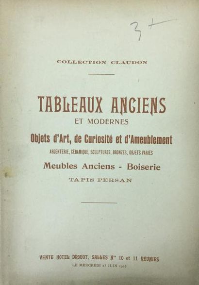 null 12 Catalogues de ventes aux enchères
Collectin Lapauze Drouot 1929// Collectin...