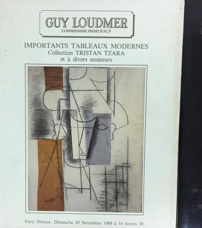 Guy Loudmer 2 Catalogues des collections Tristan TZARA Tableaux modernes et bibliothèque
On...
