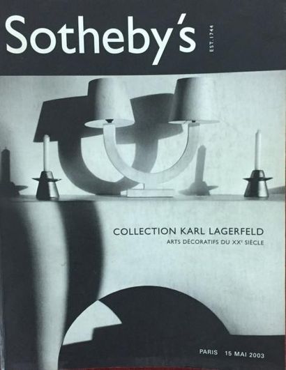 SOTHEBY'S Catalogue de la vente de la Collection Karl Lagerfeld, Arts décoratifs...