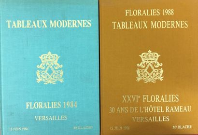Me BLACHE 2 catalogues des ventes Floralies de Versailles (1984 et 1988)