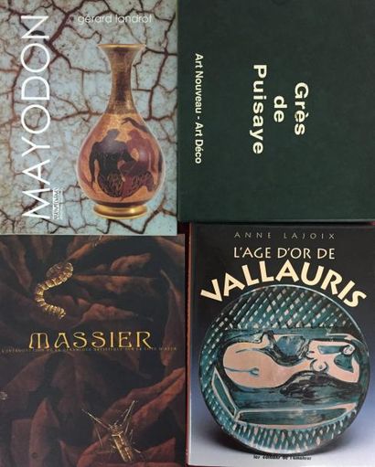A.Lajoix L'âge d'or de Vallauris, Ed de l'Amateur
G.Landrot, MAyodon
Collectif, Massier,...