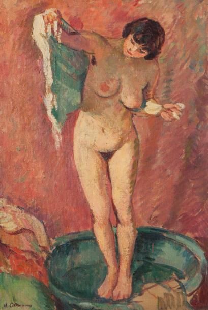 Henir OTTMANN (1877-1927) La toilette
Huile sur toile signée
56x37cm