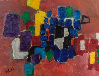 Isaac PAILES (1895-1978) Abstraction
Huile sur toile, signée en bas à gauche
27 x...