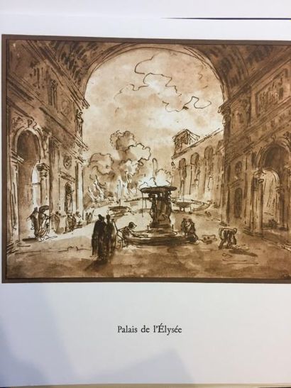 null Menus présidentiels: Palais de l'Elysée. Illustrés de reproduction de Georges...