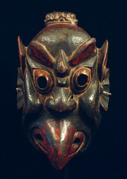 null MASK OF LEIGONG (DEITY OF THUNDER), LE DIEU DU TONNERRE* SW China, Qing Dynasty,...