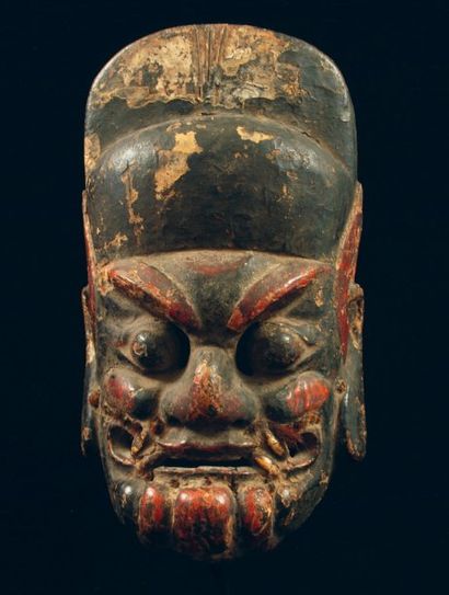 null MASK OF BAO GONG (JUDGE), LE JUGE BAO* SW China, Dynastie Qing, 19th century...