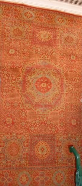 null Original tapis Indien, vers 1980, 221x150cm

Velours en laine, chaine, trame...