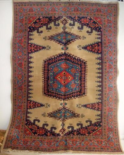 null YoraVan, Iran, vers 1980

 velours en laine chaine, trame et franges en coton.

...