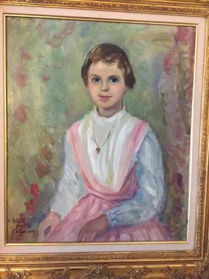 Charles CAMOIN (1879-1965) 
La fillette aux yeux bleux huile sur toile signée et...