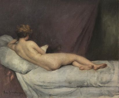Léon Laurent GALAND (1872-1960) 
Nu allongé
Huile sur toile, signée et datée 1940...