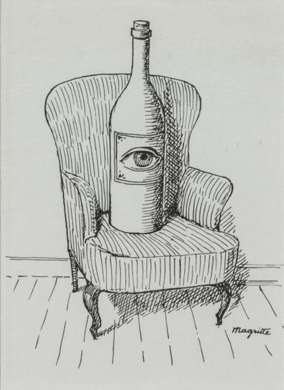 René MAGRITTE (1898-1967) 
A perte de vue, illustration pour «Poèmes»
Reproduction...