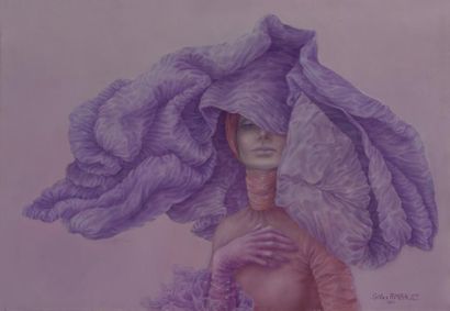 null Gilles RIMBAULT (né en 1945)

"Femme violette"

Huile sur toile, signée en bas...