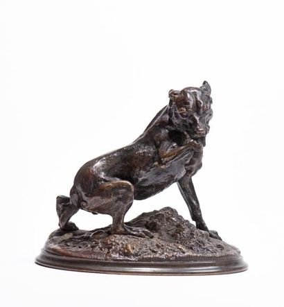 null Pierre-Jules MENE (1810-1879)

"Chien se léchant la patte"

Epreuve en bronze...