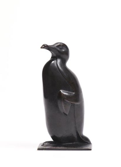 null Léon Max PIMIENTA (1863-1952)

"Pingouin"

Epreuve en bronze à patine brun foncé...