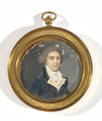 null Ecole française du dernier quart du XVIIIe siècle 

"Portrait d’homme jeune...