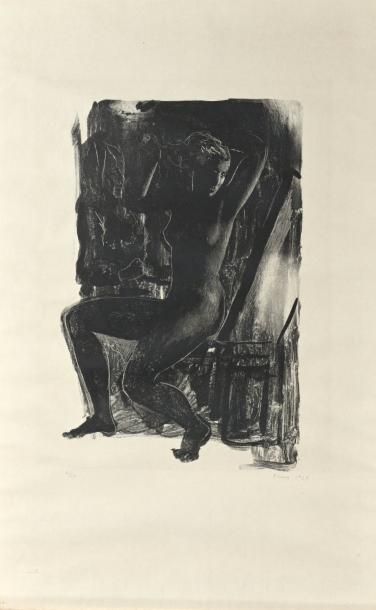 null Pedro PRUNA (1904 – 1977)

"Nu assis sur fond noir"

Lithographie signée numérotée...
