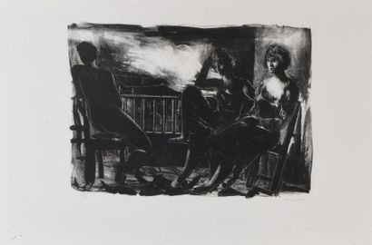 null Pedro PRUNA (1904-1977)

"Trois femmes sur un balcon"

Gravure signée numérotée...
