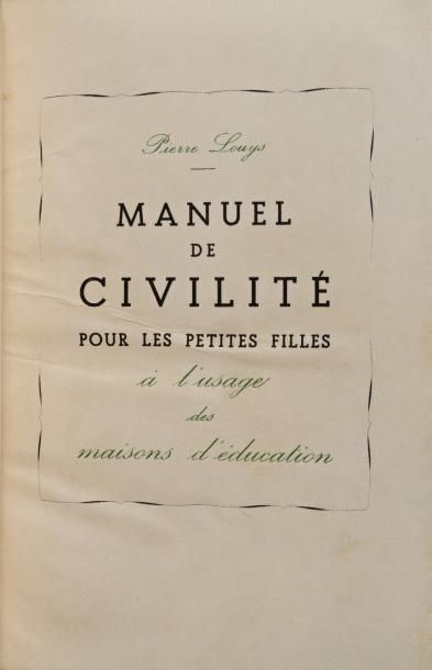 null Pierre LOUYS, quatre volumes: 

- "Sanguines", ill. Raymond Brenot, ed. Odéon,...