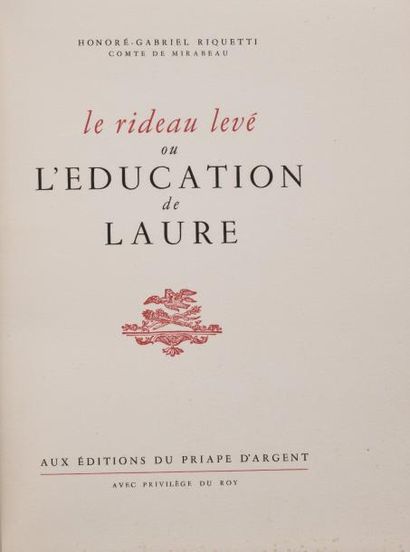 null Honoré-Gabriel RIQUETTI, comte de MIRABEAU, deux volumes:

- "Adam lascif ou...