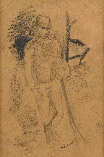 null Pierre TAL-COAT (1905-1985)

"Homme debout à la souche"

Crayon, signé en bas...