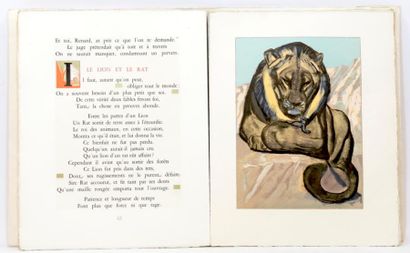 null LA FONTAINE (Jean de). Fables illustrées par Paul Jouve. [Paris], Gonin & Cie,...