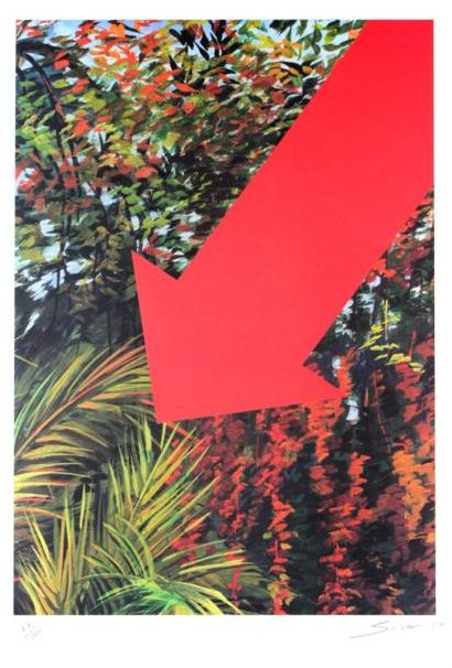 null 233C

Sacha SOSNO (1937-2013)	

Oblitération, jungle, 2004 

Lithographie en...