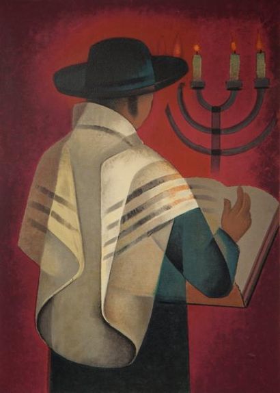 null 233B

Louis TOFFOLI (1907-1999)	

Le rabbin, 1996

Lithographie en couleur sur...