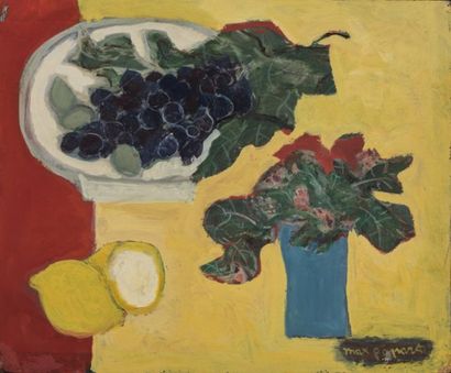 null Max PAPART (1911-1994)

" composition aux fruits, citron et bouquet de fleurs...