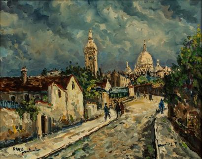 null Robert LAVOINE (191661999)

" la rue Norvins par ciel clair "

Huile sur toile...