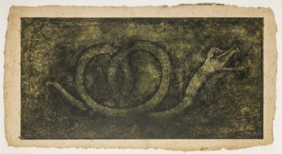 Rufino TAMAYO (1899-1991) 
Le Serpent
Lihtographie sur papier japon, signée et justifiée...