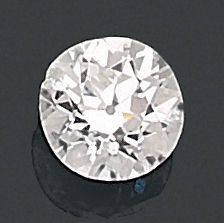 null BAGUE solitaire en or gris (750 millièmes) serti d'un diamant taille ancienne,...