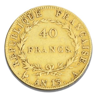 null PREMIER EMPIRE (1804.1814): 40 Francs or. An 13. Paris. G.1081.
TB à TTB