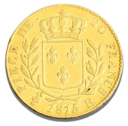 null LOUIS XVIII, première Restauration (1814.1815): 20 Francs or 1815. Londres.
G.1027....