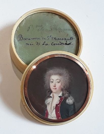 Entourage de Louis-Marie SICARDI (Avignon, 1743 - Paris, 1825) La baronne de St Marsault...