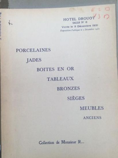 null 23 catalogues de 1931 à 1932

Collections : Bernard-Franck, Sevadjian, Schutz,...