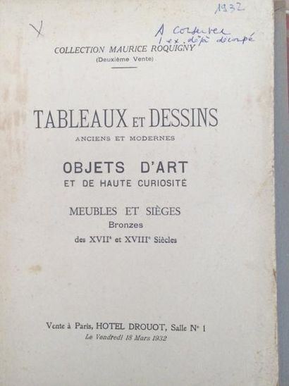 null 23 catalogues de 1931 à 1932

Collections : Bernard-Franck, Sevadjian, Schutz,...