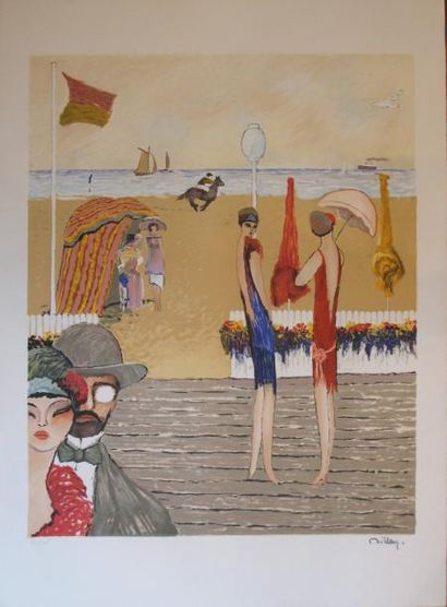 null Ramon DILLEY (né en 1932)

Les planches à Deauville 

Lithographie en couleur...