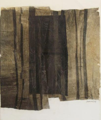 null Anna SHANON (1916) 

Composition

Technique mixte et collage, signé en bas à...